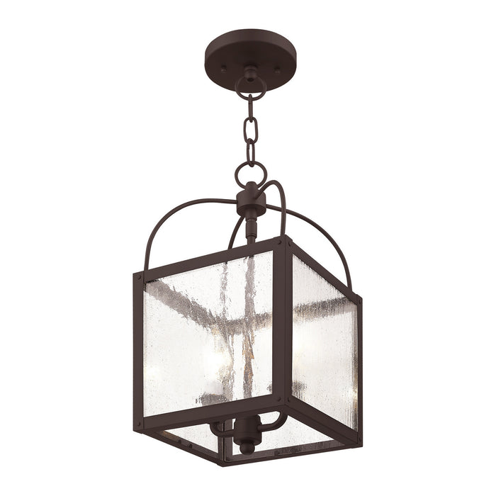 Two Light Mini Pendant/Ceiling Mount from the Milford collection in Bronze finish