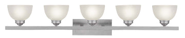 Livex Lighting - 4205-91 - Five Light Bath Vanity - Somerset - Brushed Nickel