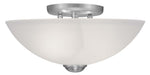 Livex Lighting - 4207-91 - Two Light Ceiling Mount - Somerset - Brushed Nickel