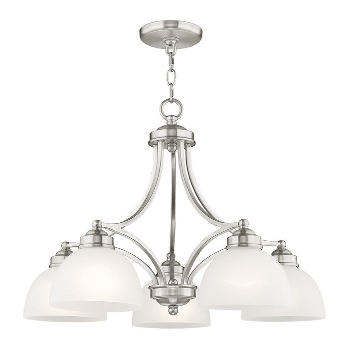 Five Light Chandelier from the Somerset collection in Brushed Nickel finish