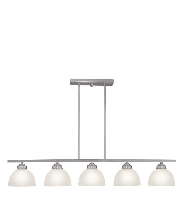 Livex Lighting - 4227-91 - Five Light Island Pendant - Somerset - Brushed Nickel