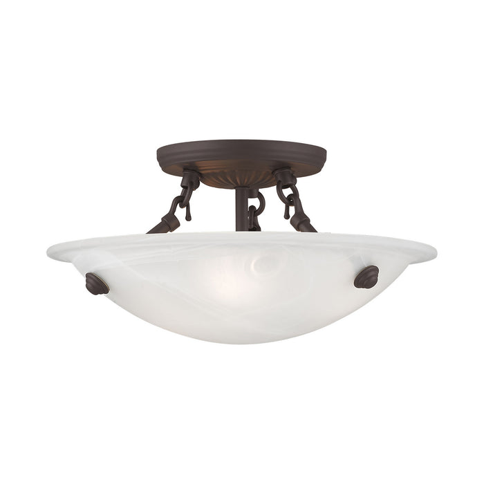 Livex Lighting - 4272-07 - Three Light Ceiling Mount - Oasis - Bronze