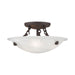 Livex Lighting - 4272-07 - Three Light Ceiling Mount - Oasis - Bronze