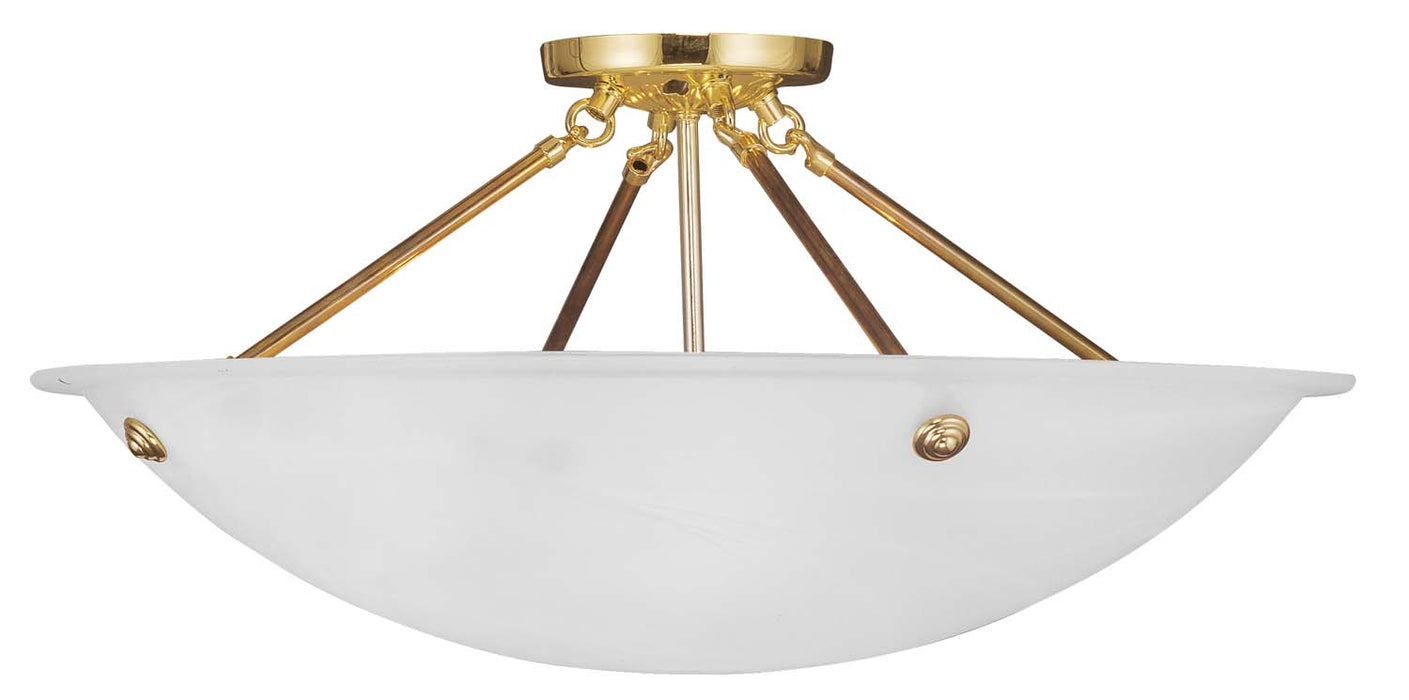 Livex Lighting - 4275-02 - Four Light Ceiling Mount - Oasis - Polished Brass