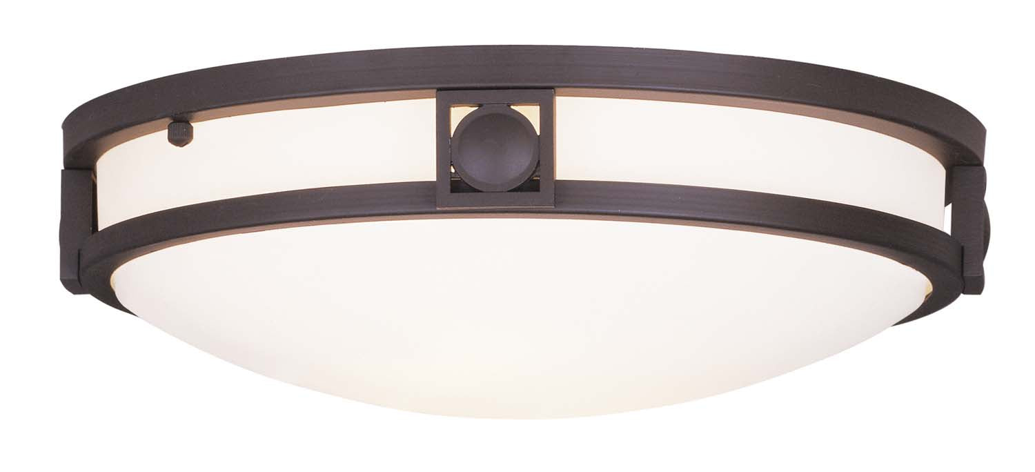 Livex Lighting - 4487-07 - Two Light Ceiling Mount - Titania - Bronze