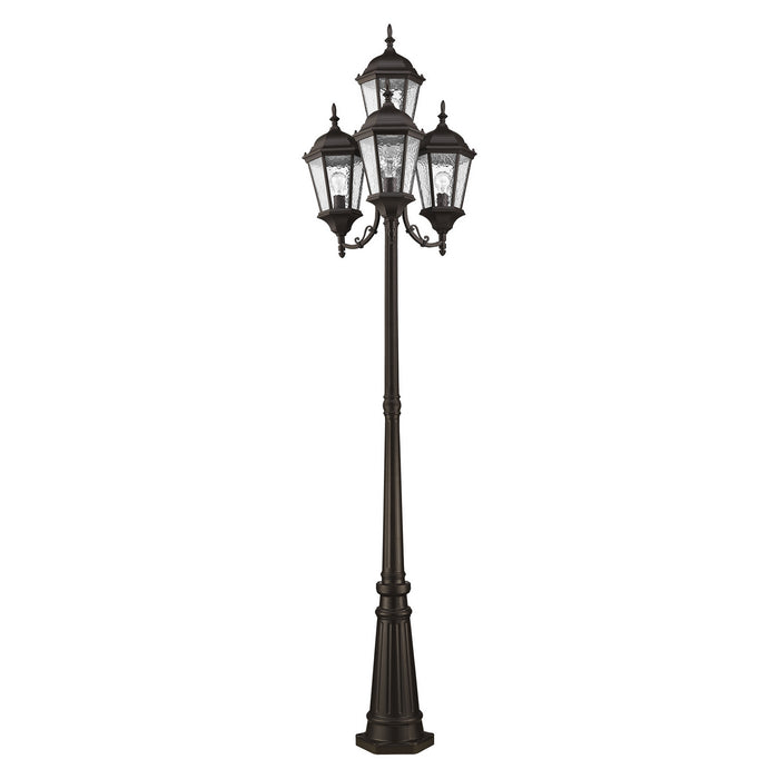Four Light Outdoor Post Mount from the Hamilton collection in Bronze finish