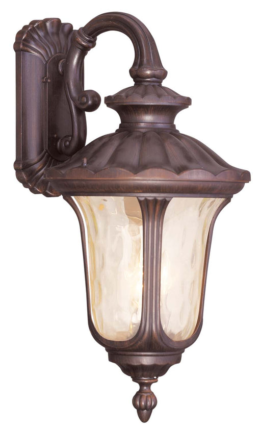 Livex Lighting - 7663-58 - Three Light Outdoor Wall Lantern - Oxford - Imperial Bronze