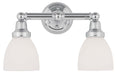 Livex Lighting - 1022-05 - Two Light Bath Vanity - Classic - Polished Chrome