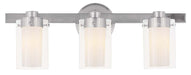 Livex Lighting - 1543-91 - Three Light Bath Vanity - Manhattan - Brushed Nickel
