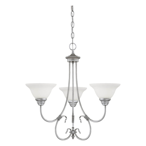 Millennium - 1363-RS - Three Light Chandelier - Fulton - Rubbed Silver