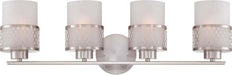Nuvo Lighting - 60-4684 - Four Light Vanity - Fusion - Brushed Nickel