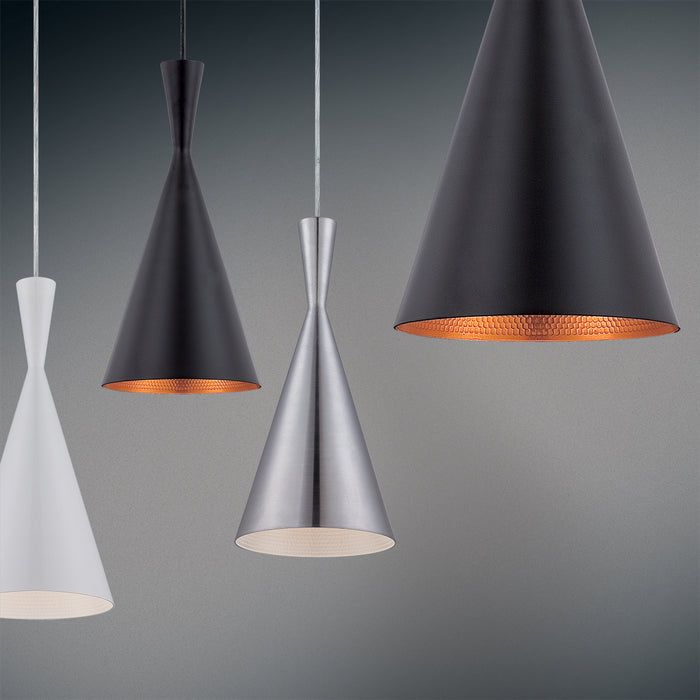 One Light Pendant from the Bronx collection in Black finish