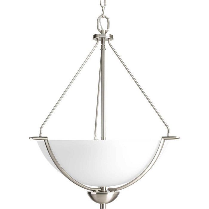 Progress Lighting - P3912-09 - Three Light Inverted Pendant - Bravo - Brushed Nickel