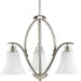 Progress Lighting - P4489-09 - Three Light Bath Light - Joy - Brushed Nickel
