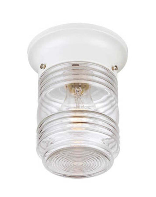 Acclaim Lighting - 101WH - One Light Outdoor Ceiling Mount - Builders` Choice - Gloss White