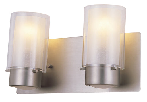 DVI Lighting - DVP9022BN-OP - Two Light Vanity - Essex - Buffed Nickel w/ Half Opal Glass