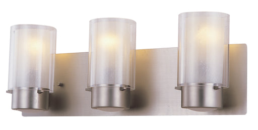 DVI Lighting - DVP9043BN-OP - Three Light Vanity - Essex - Buffed Nickel w/ Half Opal Glass