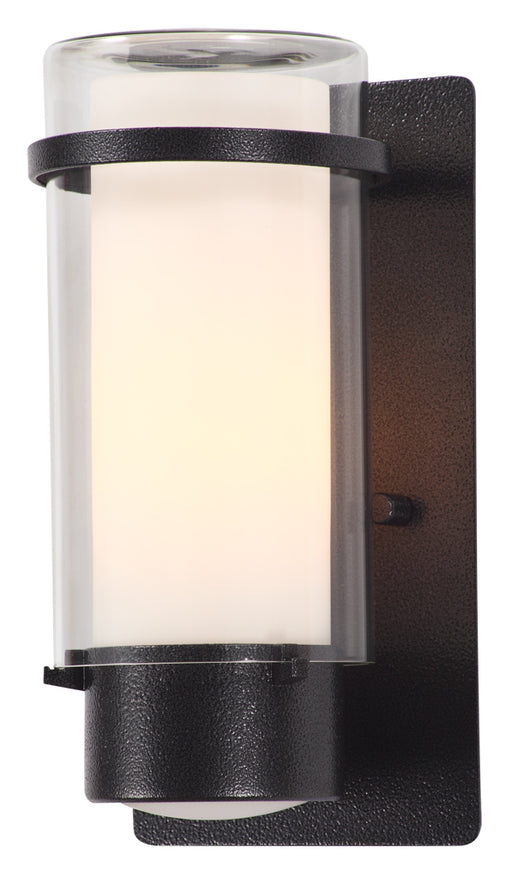 DVI Lighting - DVP9072HB-OP - One Light Outdoor Wall Sconce - Essex Outdoor - Hammered Black w/ Half Opal Glass