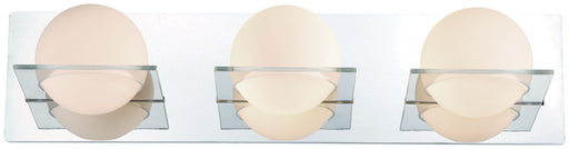 DVI Lighting - DVP0943CH-OP - Three Light Vanity - IO - Chrome w/ Half Opal Glass