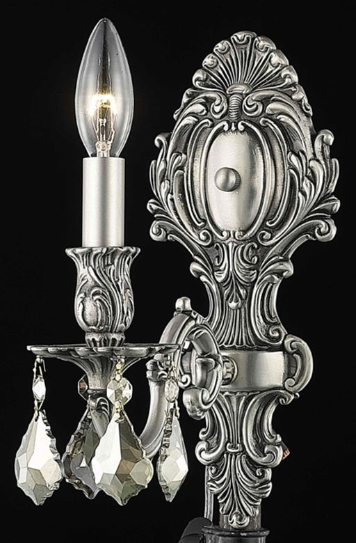 Elegant Lighting - 9601W5PW-GT/RC - One Light Wall Sconce - Monarch - Pewter