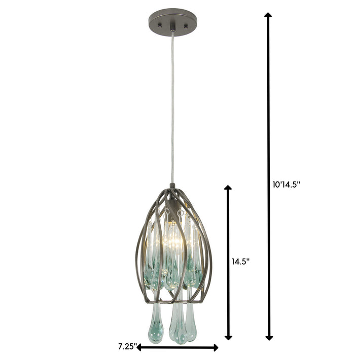 One Light Mini Pendant from the Area 51 collection in New Bronze finish