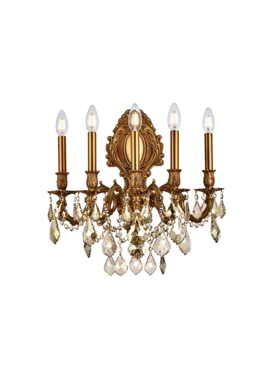Elegant Lighting - 9605W21FG-GT/RC - Five Light Wall Sconce - Monarch - French Gold