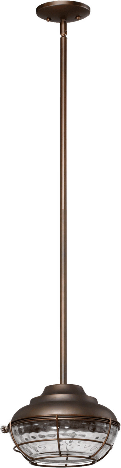 Quorum - 8374-86 - One Light Pendant - Hudson - Oiled Bronze