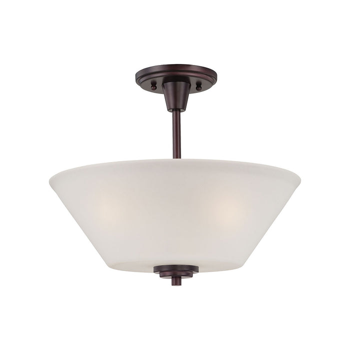Two Light Pendant from the Pittman collection in Sienna Bronze finish