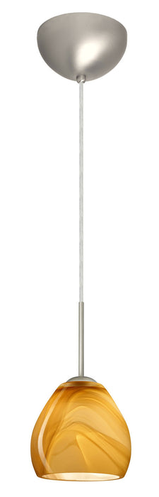 Besa - 1BC-4122HN-SN - One Light Pendant - Bolla - Satin Nickel