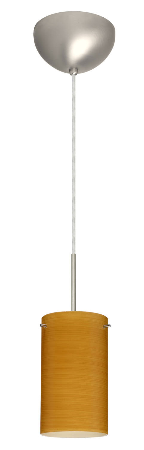 Besa - 1BC-4404OK-SN - One Light Pendant - Stilo - Satin Nickel