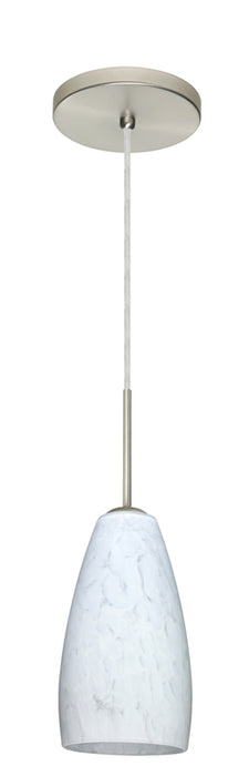 Besa - 1BT-150919-SN - One Light Pendant - Chrissy - Satin Nickel