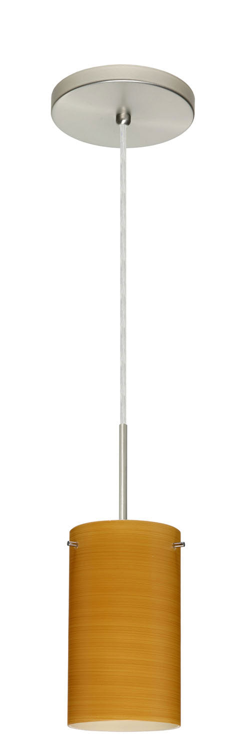Besa - 1BT-4404OK-SN - One Light Pendant - Stilo - Satin Nickel