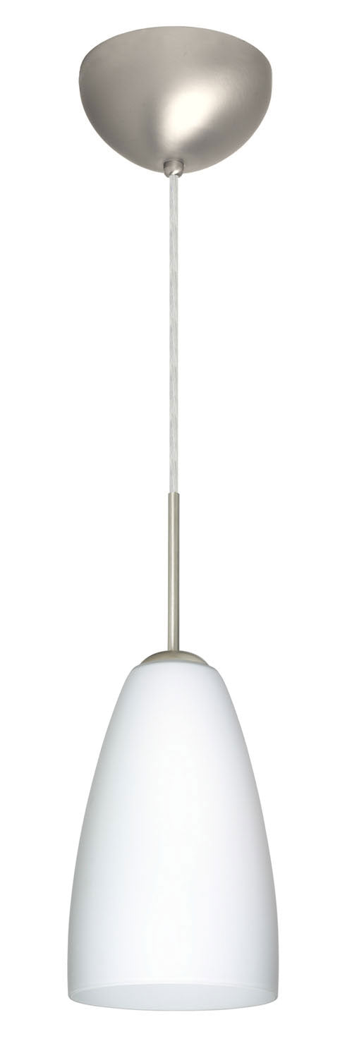 Besa - 1JC-151107-SN - One Light Pendant - Riva - Satin Nickel
