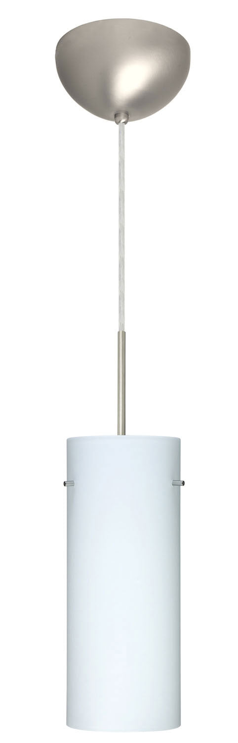 Besa - 1JC-412307-SN - One Light Pendant - Stilo - Satin Nickel