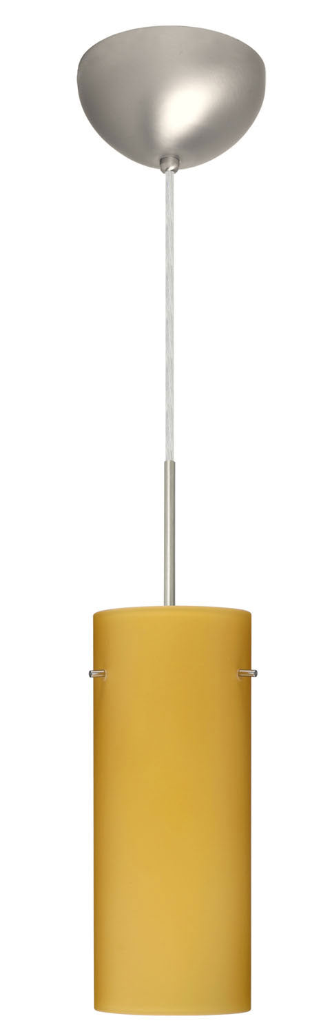 Besa - 1JC-4123VM-SN - One Light Pendant - Stilo - Satin Nickel