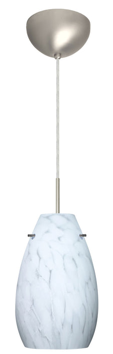Besa - 1JC-412619-SN - One Light Pendant - Pera - Satin Nickel