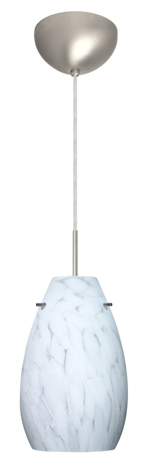 Besa - 1JC-412619-SN - One Light Pendant - Pera - Satin Nickel
