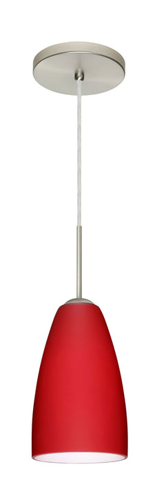 Besa - 1JT-1511RM-SN - One Light Pendant - Riva - Satin Nickel
