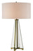 Currey and Company - 6557 - Two Light Table Lamp - Lamont - Clear/Brass