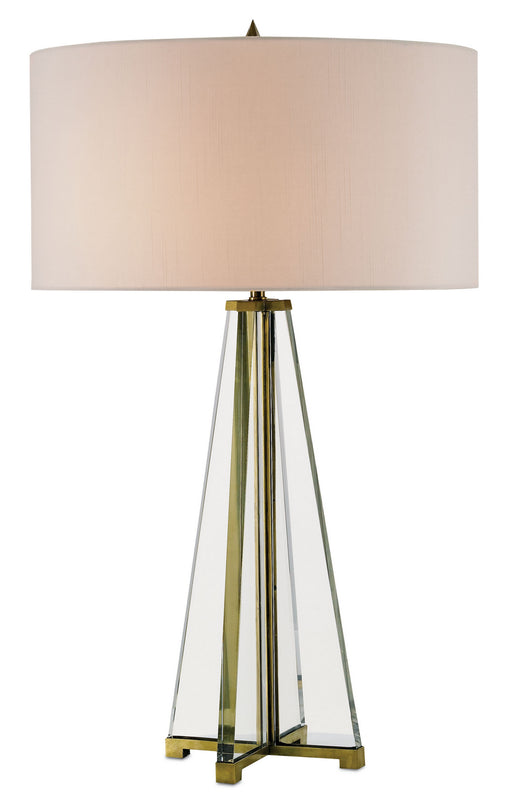 Currey and Company - 6557 - Two Light Table Lamp - Lamont - Clear/Brass