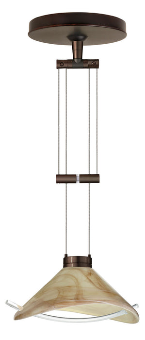 Besa - 1XA-181305-BR - One Light Pendant - Hoppi - Bronze