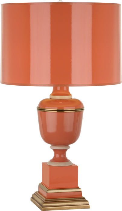 Robert Abbey - 2600 - One Light Table Lamp - Annika - Tangerine Lacquered Paint w/ Natural Brass/Ivory Crackle