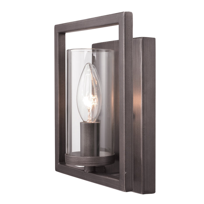 One Light Wall Sconce from the Marco collection in Gunmetal Bronze finish