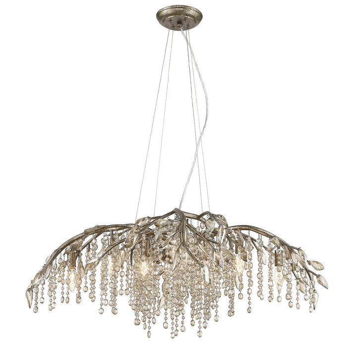12 Light Chandelier from the Autumn Twilight collection in Mystic Gold finish