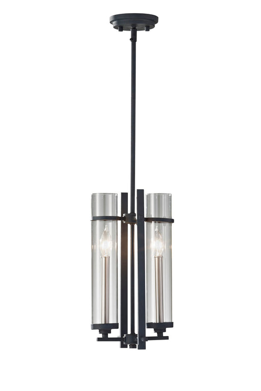 Generation Lighting - P1251AF/BS - Two Light Pendant - Ethan - Antique Forged Iron / Brushed Steel
