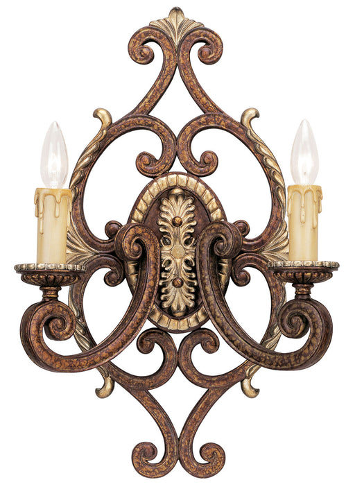 Livex Lighting - 8862-64 - Two Light Wall Sconce - Seville - Palacial Bronze with Gilded Accents