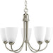 Progress Lighting - P4441-09 - Five Light Chandelier - Gather - Brushed Nickel