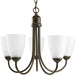 Progress Lighting - P4441-20 - Five Light Chandelier - Gather - Antique Bronze