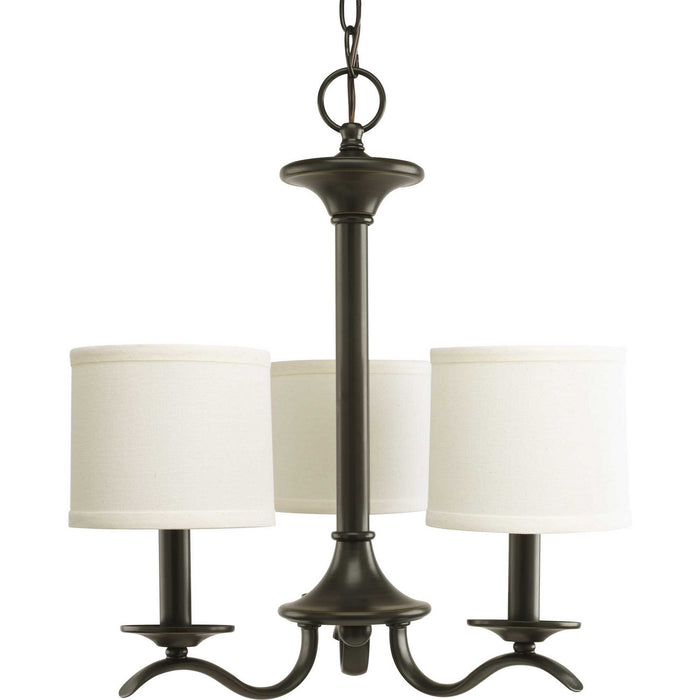 Three Light Chandelier from the Inspire collection in Antique Bronze finish
