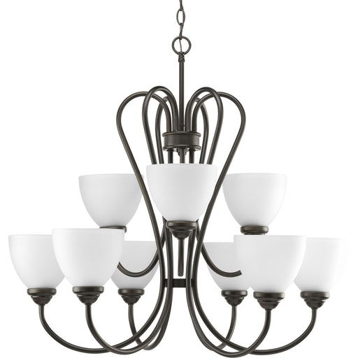 Progress Lighting - P4668-20 - Nine Light Chandelier - Heart - Antique Bronze